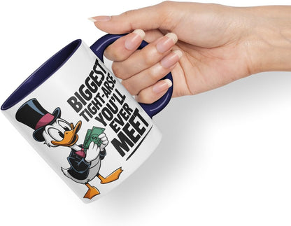 Vixar Biggest Tight-Arse You’ll Ever Meet Sarcastic Duck Coloured Ceramic Mug Cup Gift, 11oz (Black)