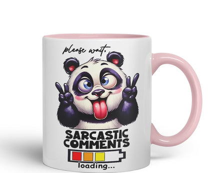 Vixar Please Wait… Sarcastic Comments Loading Coloured Ceramic Mug Cup 11oz Funny Sarcastic Gift (Navy)