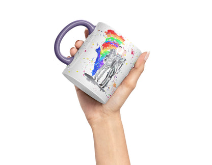 Vixar Wedding Mr and Mr Pride Gay Watercolour Art Coloured Mug Cup Gift Birthday Work Office Tea Coffee