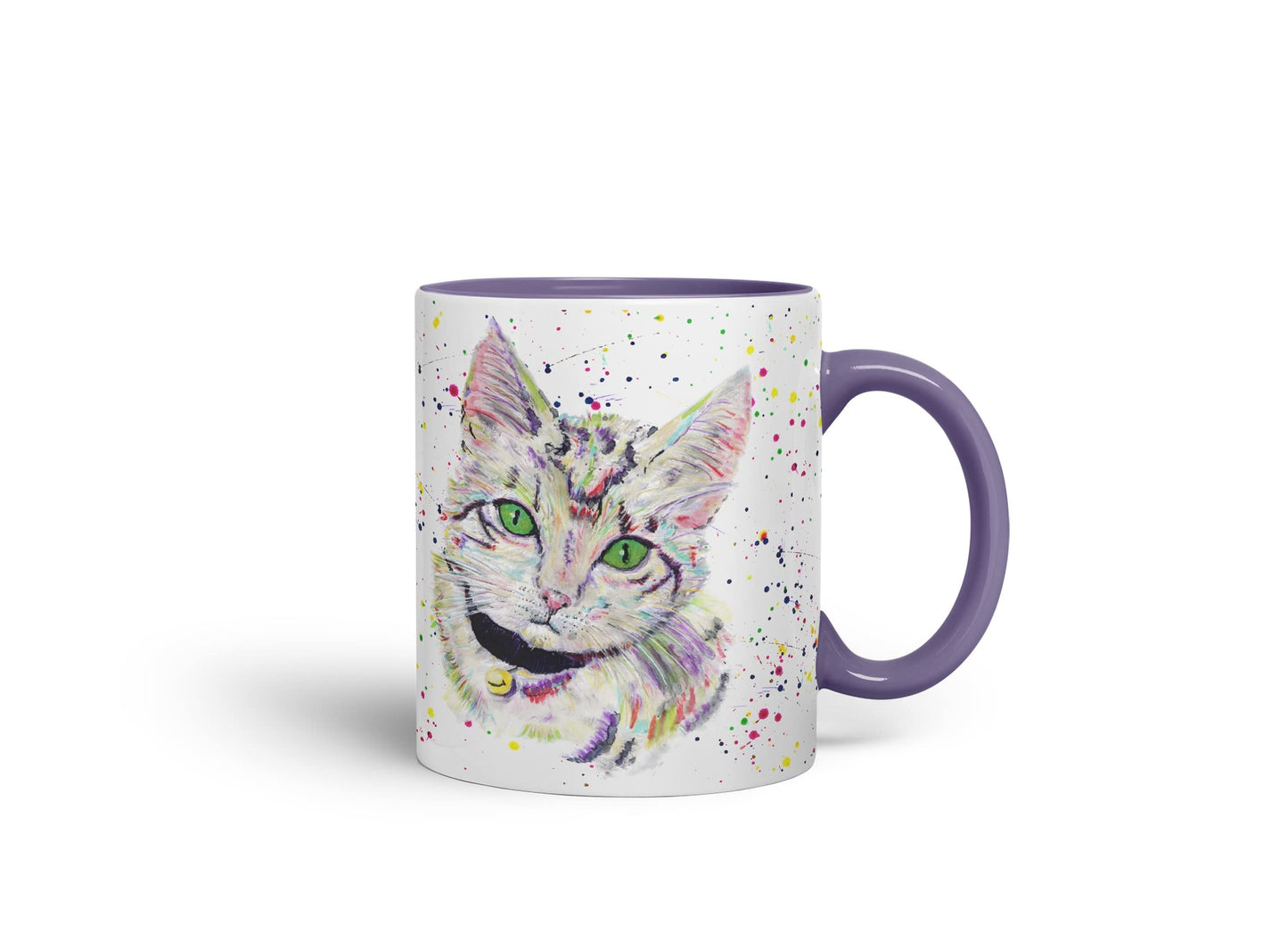 Vixar Cat Kitten Feline Pet Animals Watercolour Art Coloured Mug Cup Gift Birthday Work Office Tea Coffee
