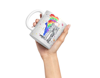 Vixar Wedding Mr and Mr Pride Gay Watercolour Art Coloured Mug Cup Gift Birthday Work Office Tea Coffee