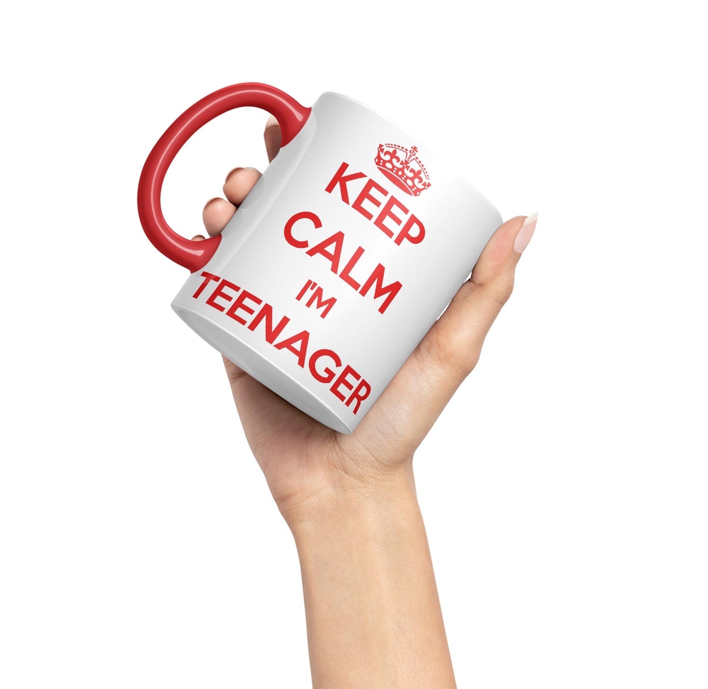 Keep Calm I'm Teenager Ceramic Coloured Mug Cup for Tea Coffee Hot Brew 330ml 11Oz Gift