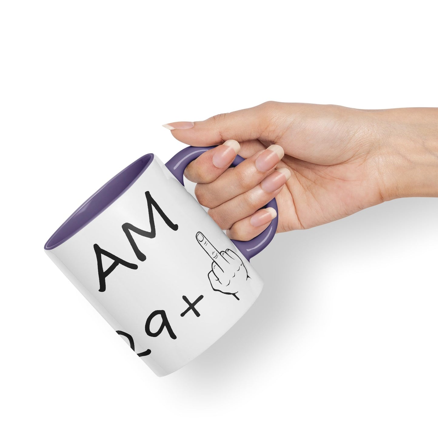 Vixar I am 29 + 1 Man Hand Ceramic 330 ml, 11oz Coloured Mug Cup Gift Coffee Tea Happy Birthday Turning 30 Years Old as a Joke Celebration 30th Birthday Gift idea