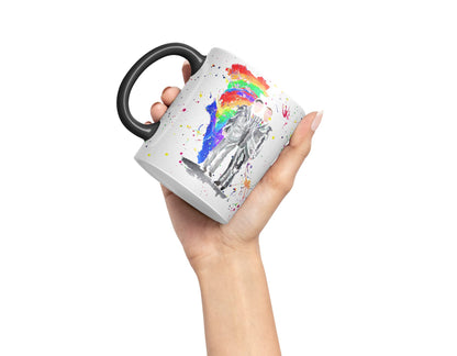 Vixar Wedding Mr and Mr Pride Gay Watercolour Art Coloured Mug Cup Gift Birthday Work Office Tea Coffee