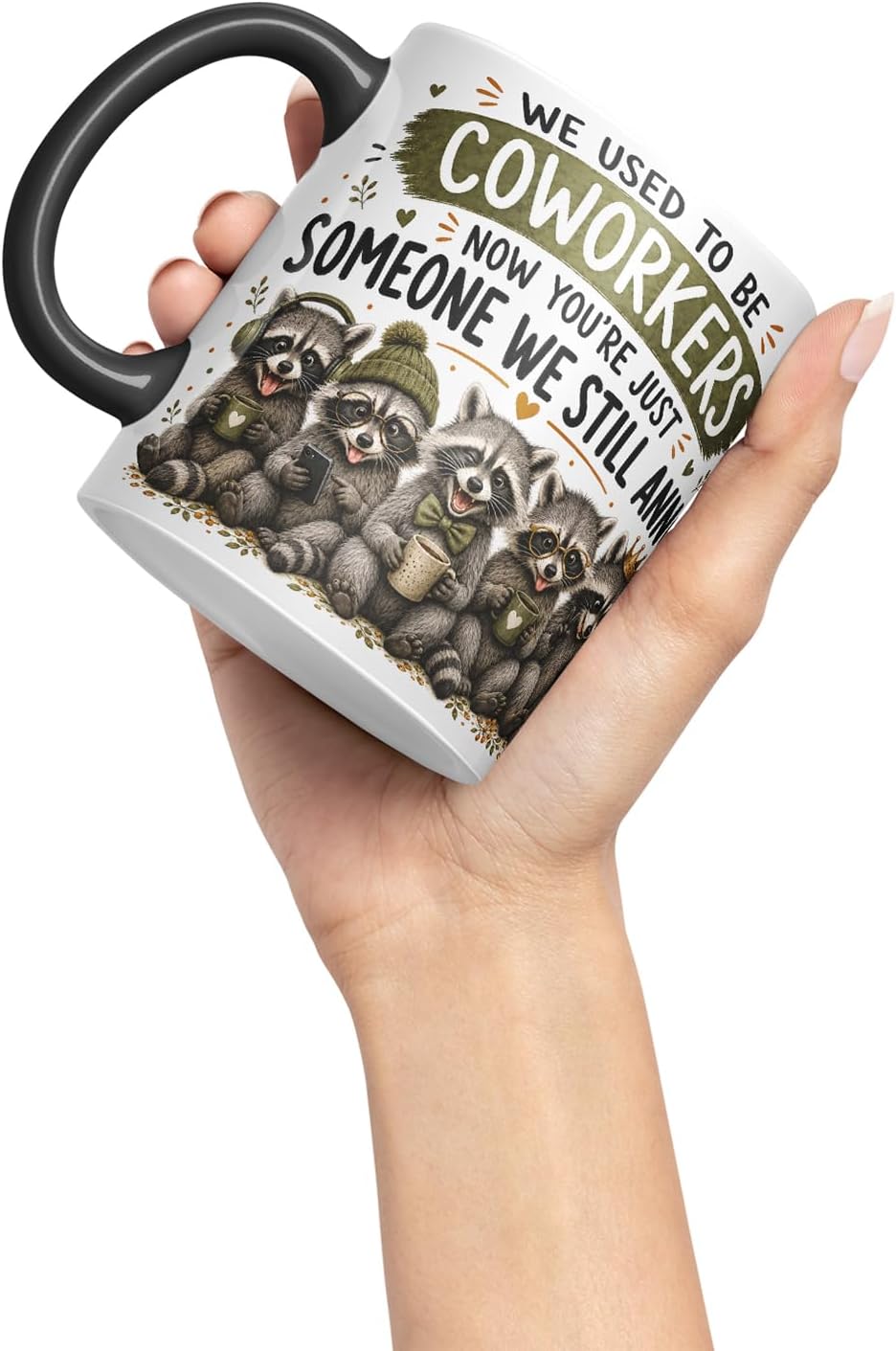 Vixar We Used to Be Coworkers Mug – Funny Coworker Leaving Colleague Goodbye Gift, 11oz (Black)