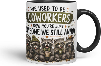 Vixar We Used to Be Coworkers Mug – Funny Coworker Leaving Colleague Goodbye Gift, 11oz (Black)