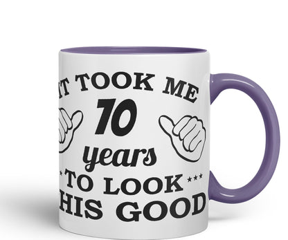 Vixar It Took me 70 Years to Look This Good Happy Birthday Ceramic Coloured Mug Cup Gift Coffee Tea