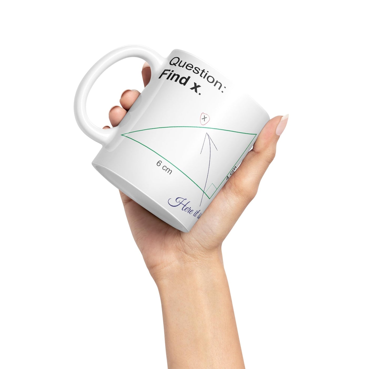 Vixar Find X Mug Cup Mathematics Maths Question Teacher Professor Student Ceramic Coloured Mug Present Gift