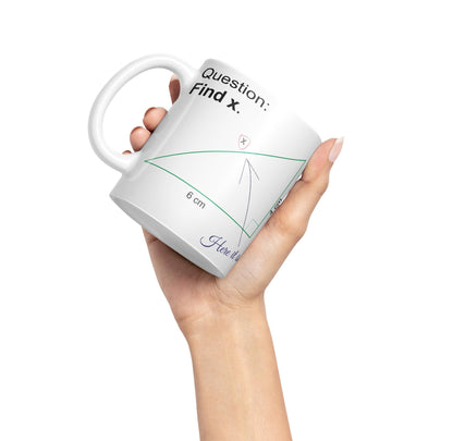 Vixar Find X Mug Cup Mathematics Maths Question Teacher Professor Student Ceramic Coloured Mug Present Gift