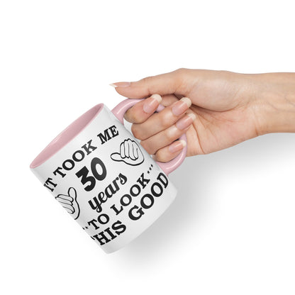 Vixar It Took me 30 Years to Look This Good Happy Birthday Ceramic Coloured Mug Cup Gift Coffee Tea