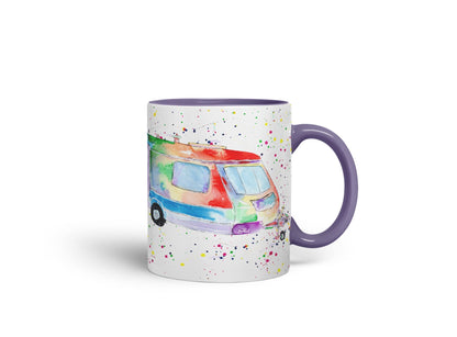 Vixar Tourer Caravan Holiday Home Watercolour Art Coloured Mug Cup Gift Birthday Work Office Tea Coffee