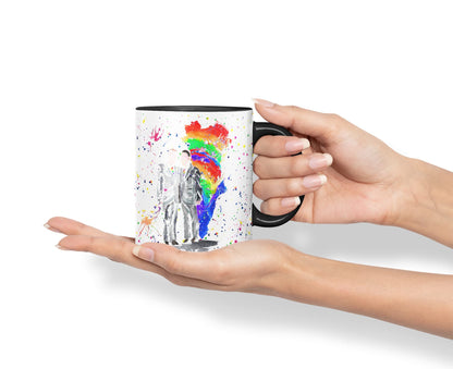 Vixar Wedding Mr and Mr Pride Gay Watercolour Art Coloured Mug Cup Gift Birthday Work Office Tea Coffee