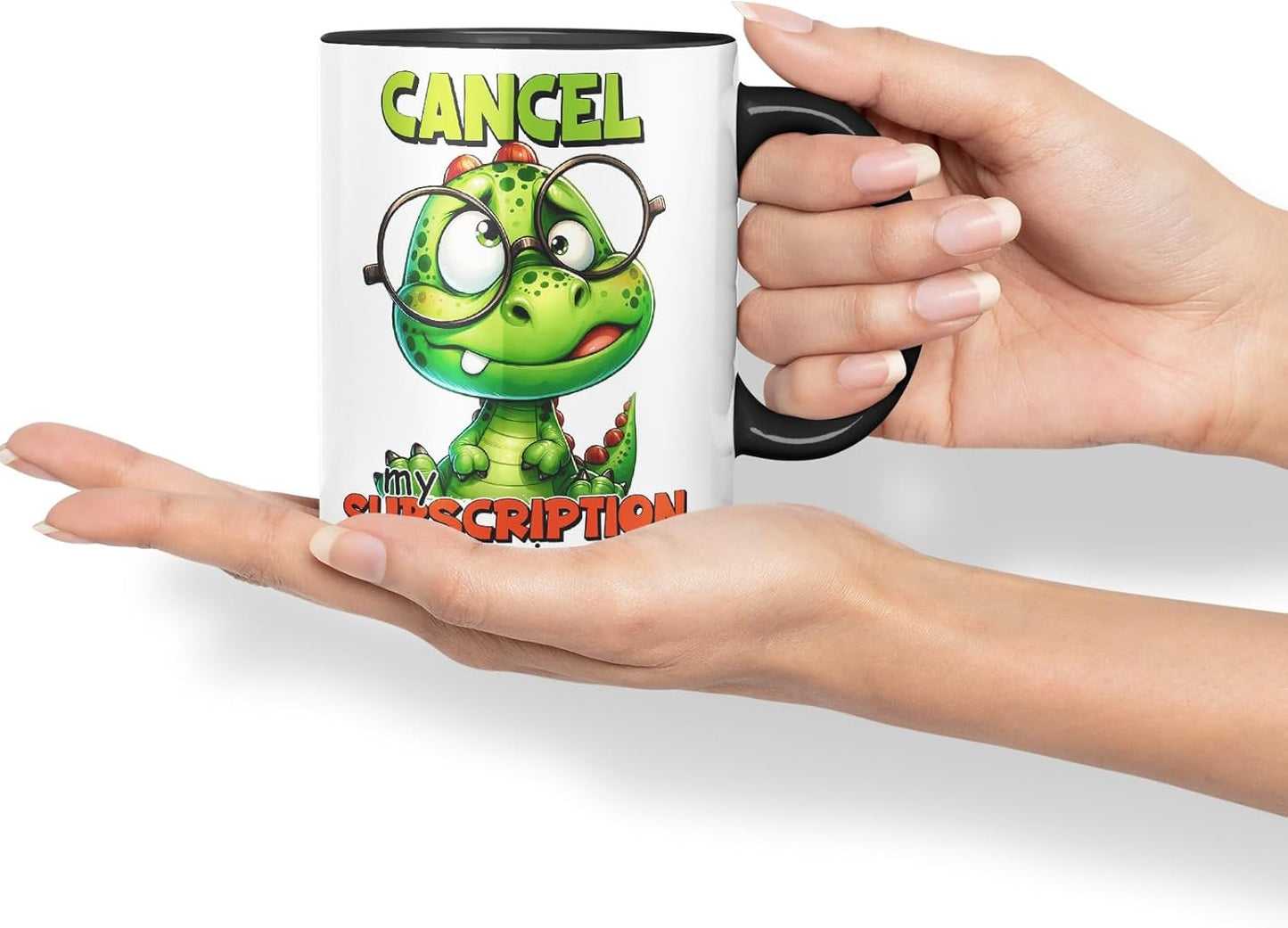 Vixar Cancel My Subscription to Your Issues Coloured Ceramic Mug Cup 11oz Funny Sarcastic Gift (Black)