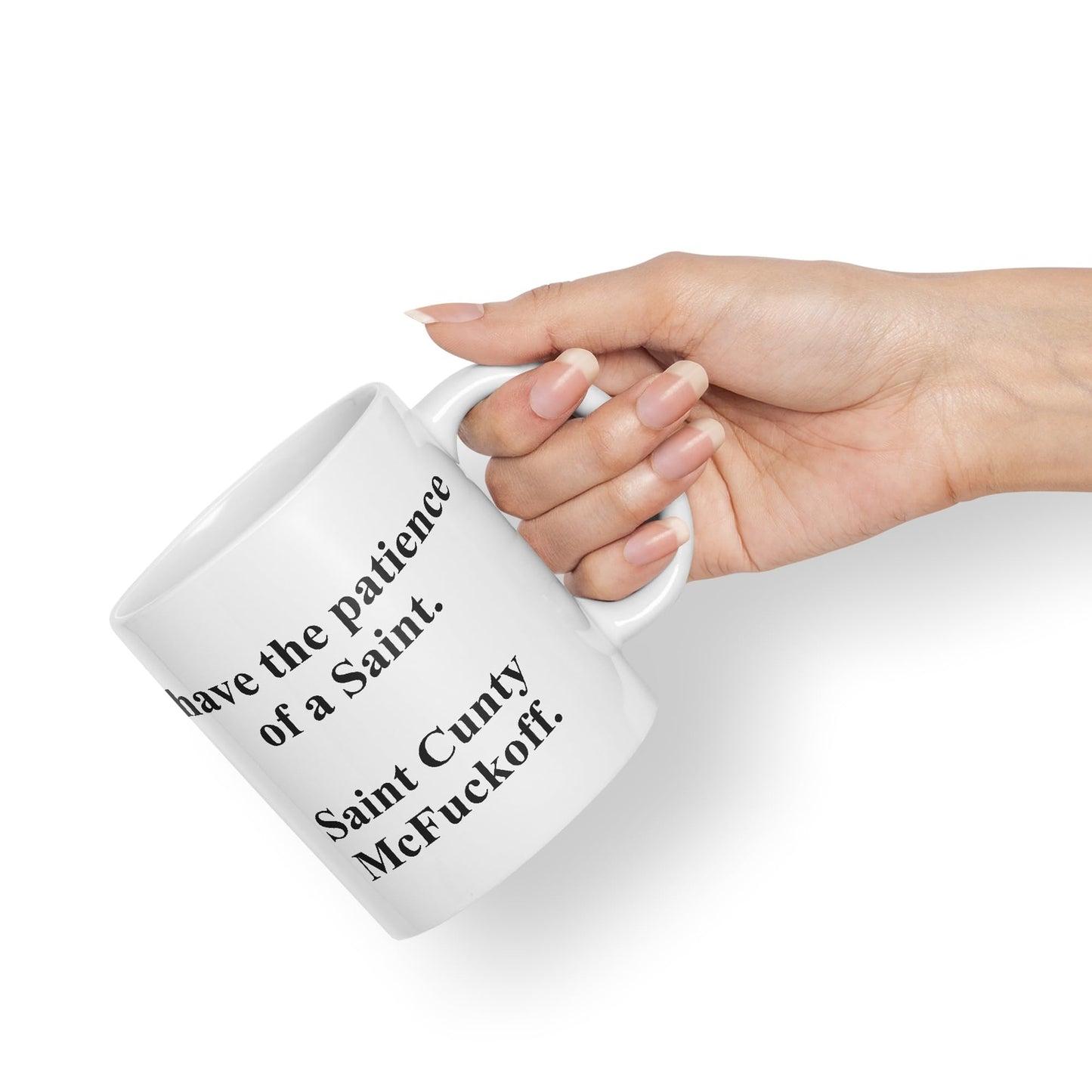 Vixar I Have The Patience of a Saint Coloured Ceramic Mug Cup Gift 330ml 11oz Work Office Tea Coffee