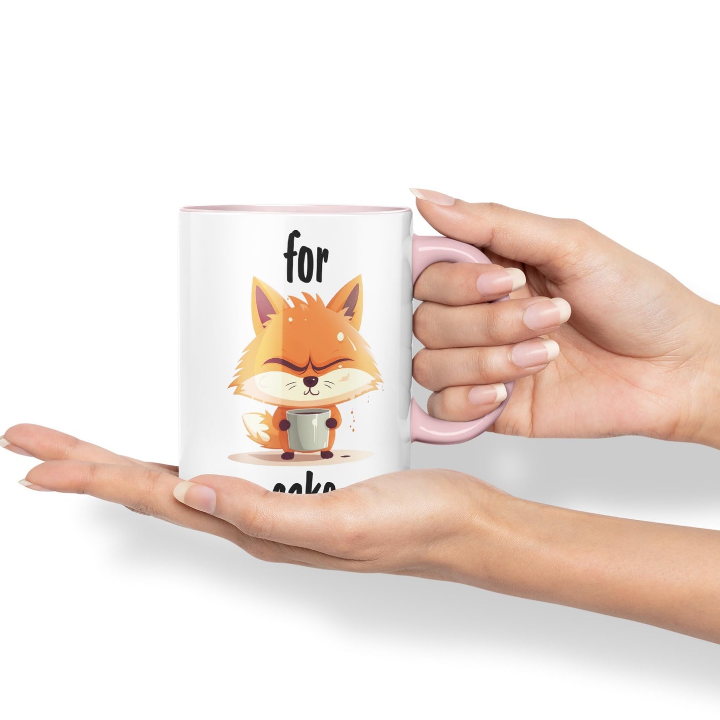 for Fox Sake Sarcastic Joke Ceramic Coloured Mug Cup for Tea Coffee Hot Brew 330ml 11Oz