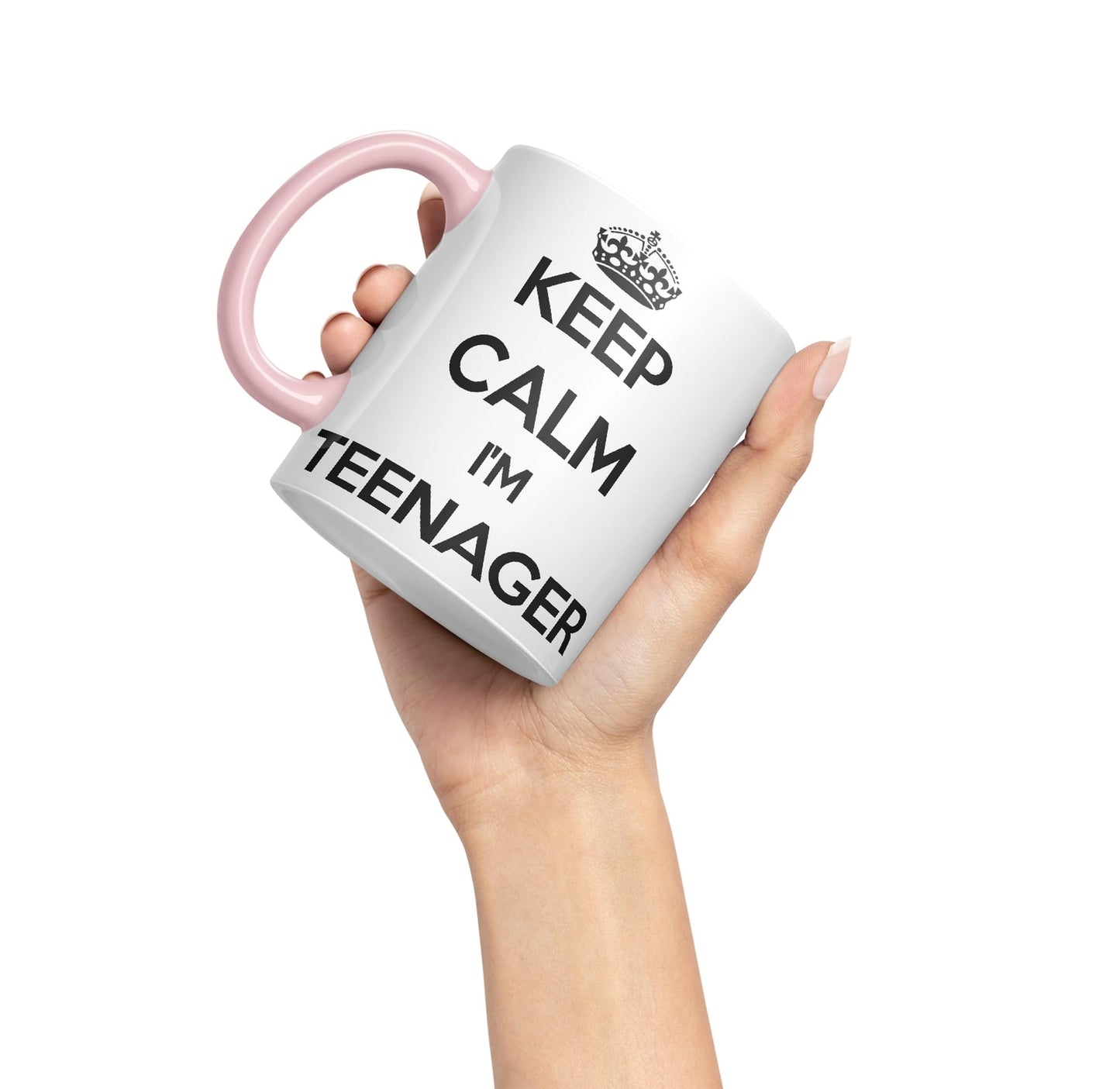 Keep Calm I'm Teenager Ceramic Coloured Mug Cup for Tea Coffee Hot Brew 330ml 11Oz Gift