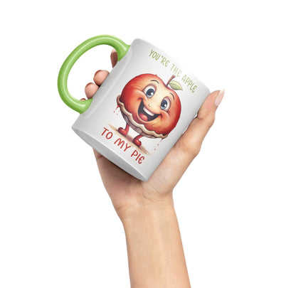 You're The Apple, to My Pie Joke sarkasm Sarcastic Ceramic Coloured Mug Cup for Tea Coffee Hot Brew 330ml 11Oz Gift