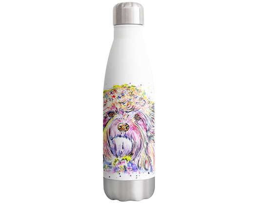 Vixar Cavapoo dog Pet Animals Watercolour Bottle double Wall insulated Stainless steel sport Drinks 500ml