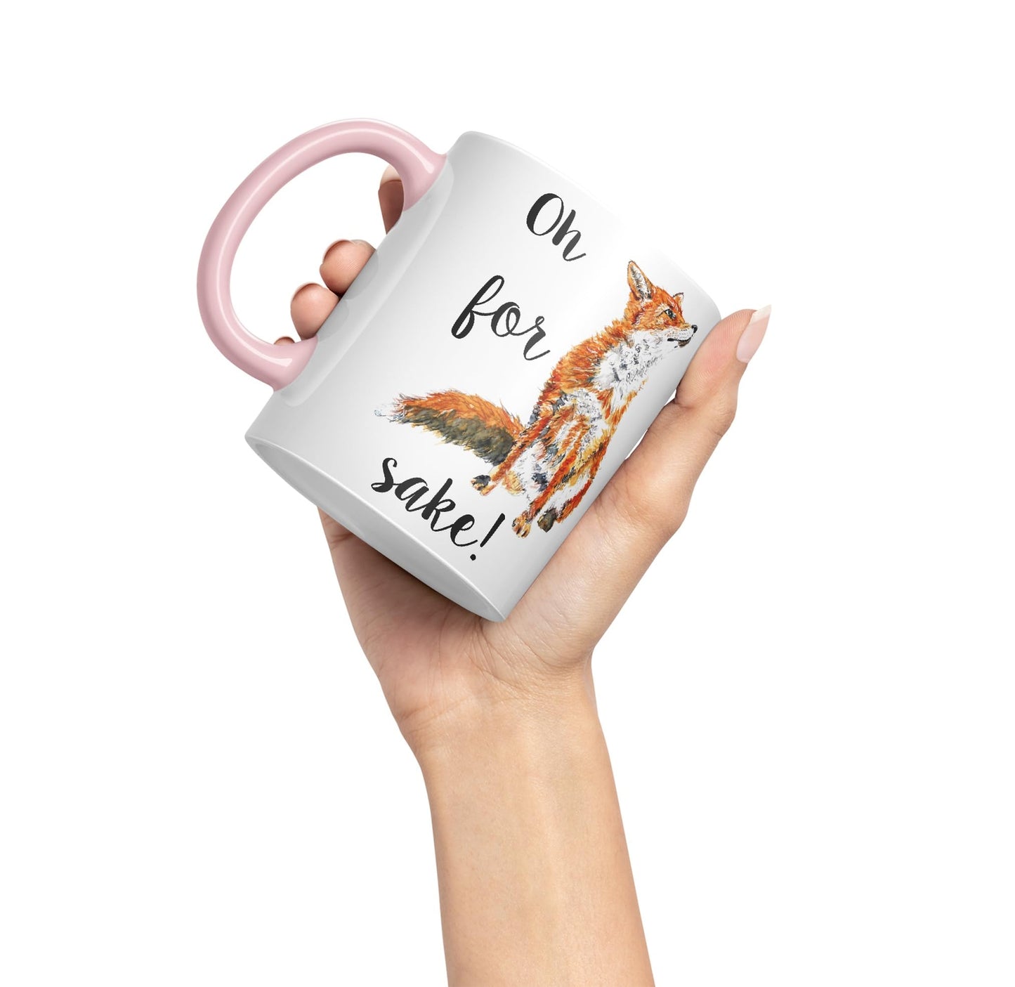 Vixar Oh for Fox Sake Ceramic 330 ml Coloured Mug Cup Gift Tea Coffee Christmas Office Home Joke