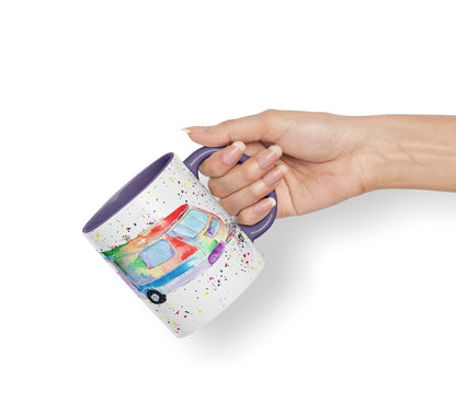 Vixar Tourer Caravan Holiday Home Watercolour Art Coloured Mug Cup Gift Birthday Work Office Tea Coffee