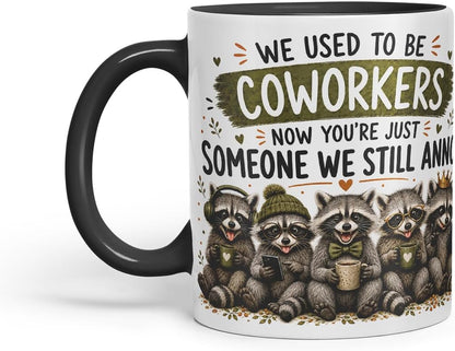 Vixar We Used to Be Coworkers Mug – Funny Coworker Leaving Colleague Goodbye Gift, 11oz (Black)