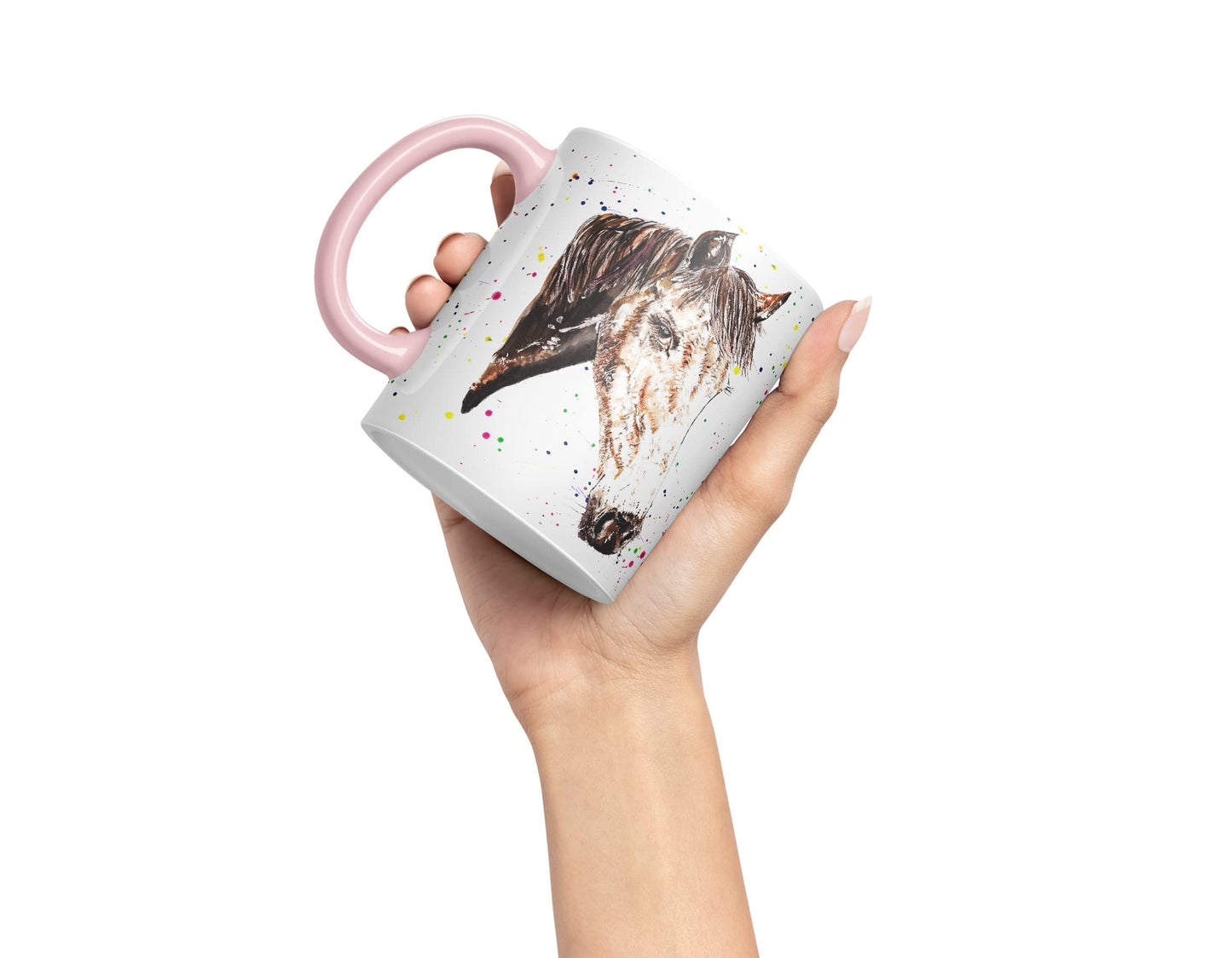 Vixar Horse Hope Natural Watercolour Art Coloured Mug Cup Gift Birthday Work Office Tea Coffee