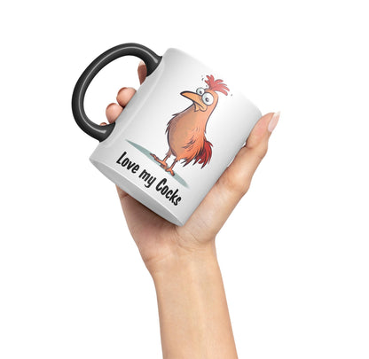 Love My c.. Chicken Sarcastic Joke Ceramic Coloured Mug Cup for Tea Coffee Hot Brew 330ml 11 Oz Gift