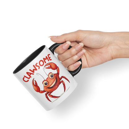 Clawsome Crab, Joke sarkasm Sarcastic Ceramic Coloured Mug Cup for Tea Coffee Hot Brew 330ml 11Oz Gift