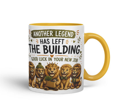 Vixar Another Legend Has Left the Building Mug – Funny Coworker Leaving Colleague Goodbye Gift, 11oz (Black)