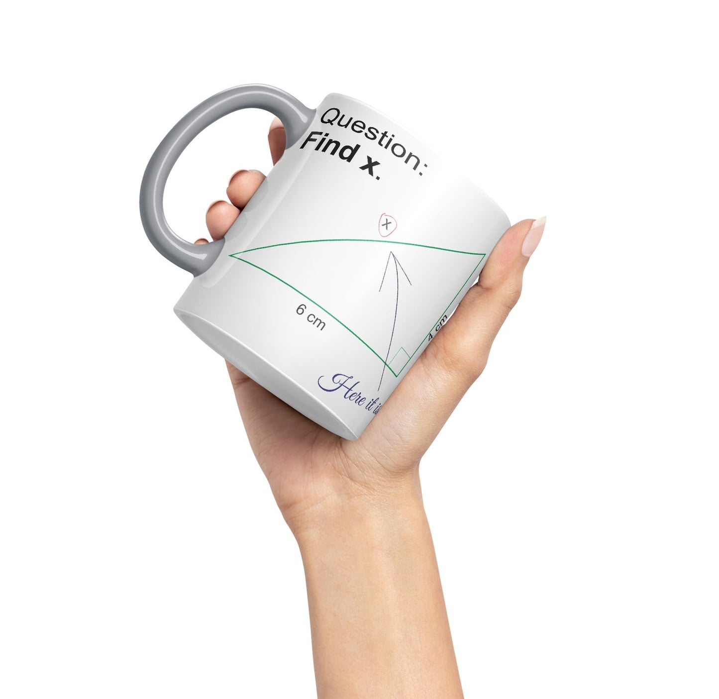 Vixar Find X Mug Cup Mathematics Maths Question Teacher Professor Student Ceramic Coloured Mug Present Gift