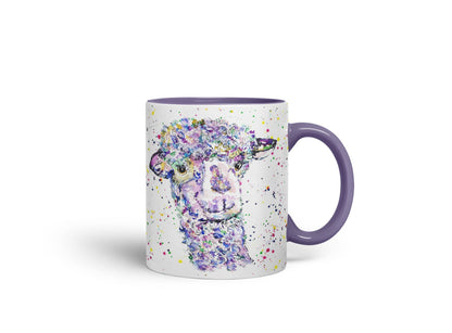 Vixar Llama lama Wildlife Farm Animals Watercolour Art Coloured Mug Cup Gift Birthday Work Office Tea Coffee