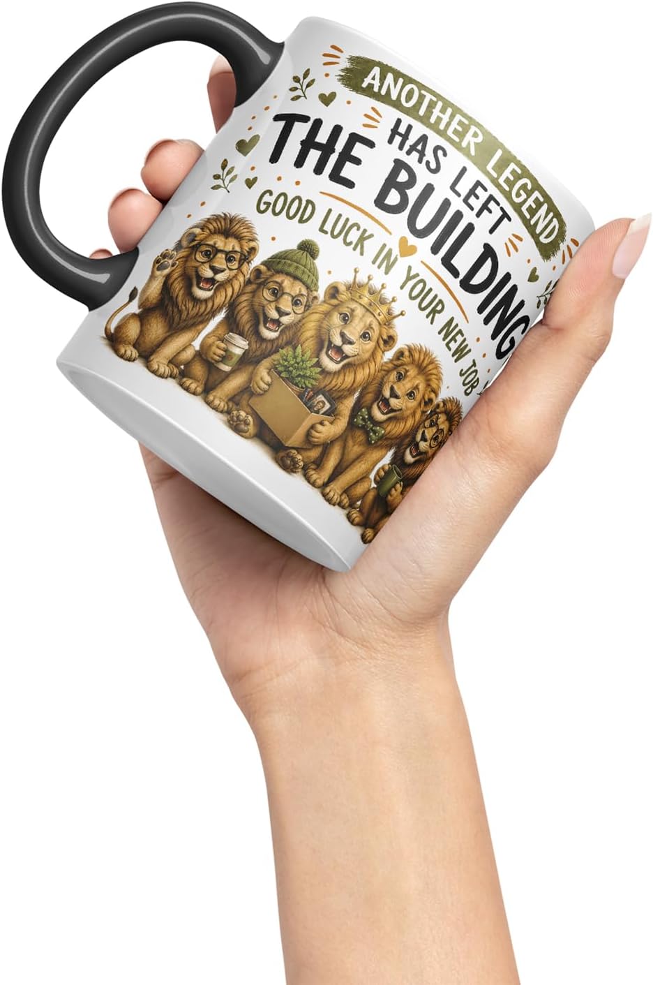 Vixar Another Legend Has Left the Building Mug – Funny Coworker Leaving Colleague Goodbye Gift, 11oz (Black)