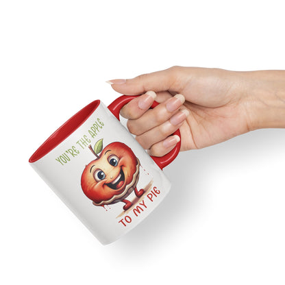 You're The Apple, to My Pie Joke sarkasm Sarcastic Ceramic Coloured Mug Cup for Tea Coffee Hot Brew 330ml 11Oz Gift