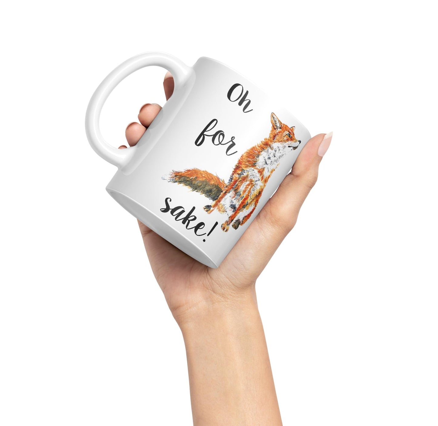 Vixar Oh for Fox Sake Ceramic 330 ml Coloured Mug Cup Gift Tea Coffee Christmas Office Home Joke