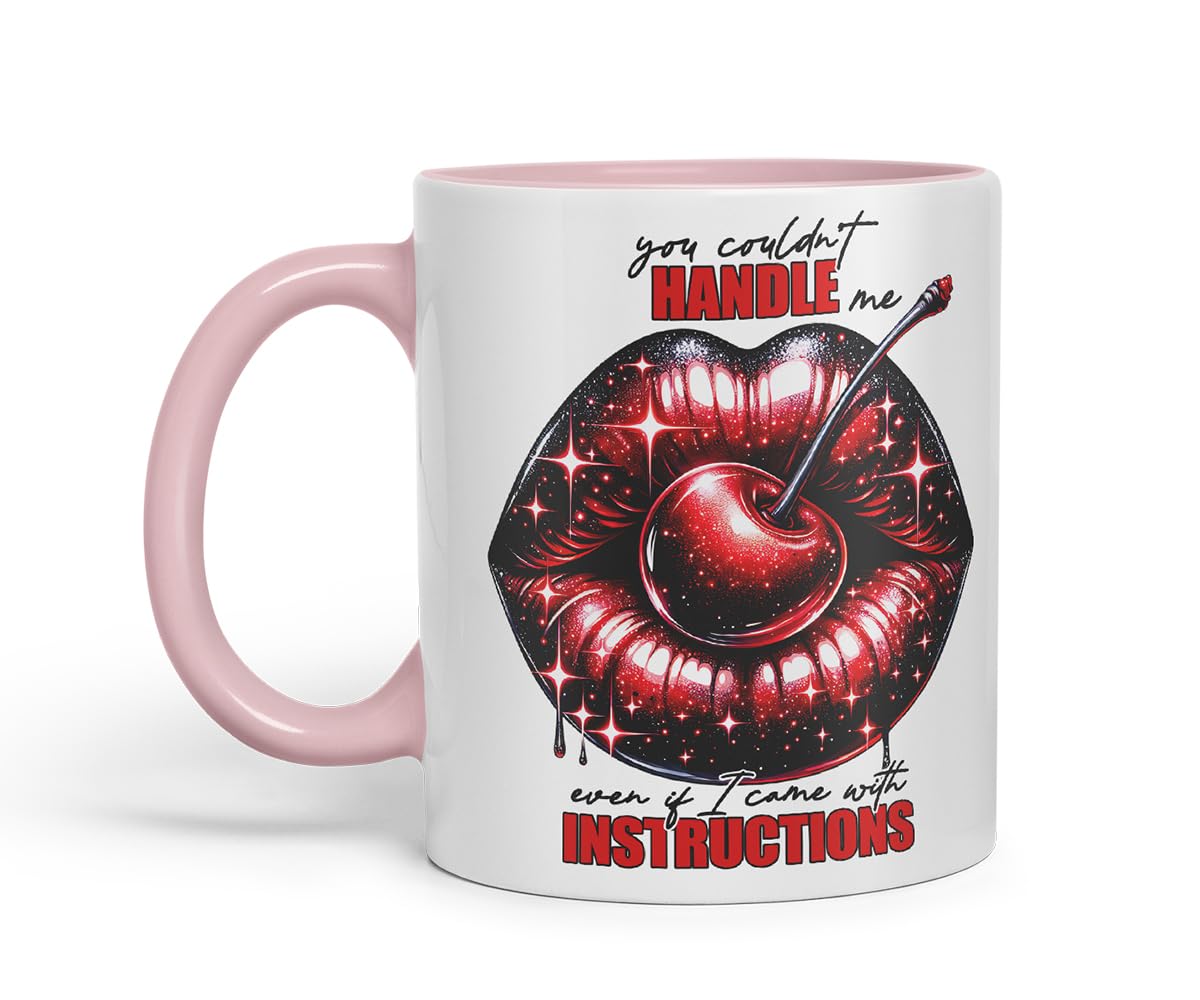 Vixar Could Not Handle Me Sassy Mug – Coloured Ceramic Mug Cup Gift, 11oz (Black)