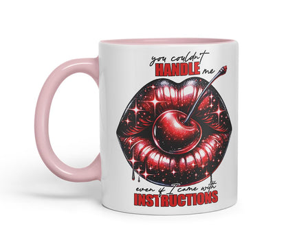 Vixar Could Not Handle Me Sassy Mug – Coloured Ceramic Mug Cup Gift, 11oz (Black)