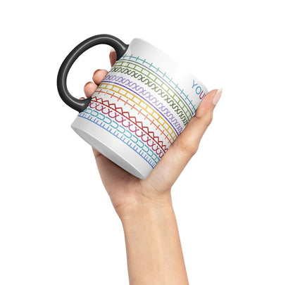 Vixar Personalised Customised Message Fuck This Shit Mug Hidden Message Funny Adult Humor Sarcastic Gift Ceramic Coloured Mug Cup for Tea Coffee Hot Brew 330ml 11Oz Gift