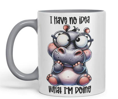 Vixar I Have No Idea What I’m Doing Coloured Ceramic Mug Cup 11oz Funny Sarcastic Gift (Black)