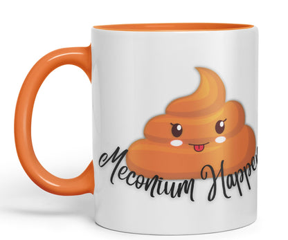 Vixar Anatomy Pun Humor Meconium Happens Coloured Ceramic 330 ml Mug Cup Gift Birthday Work Office Tea Coffee