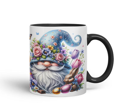 Vixar Easter Gnome Bunny Mug – Coloured Ceramic Mug Cup Gift, 11oz (Pink)