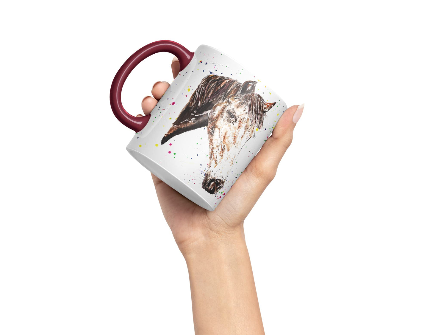 Vixar Horse Hope Natural Watercolour Art Coloured Mug Cup Gift Birthday Work Office Tea Coffee