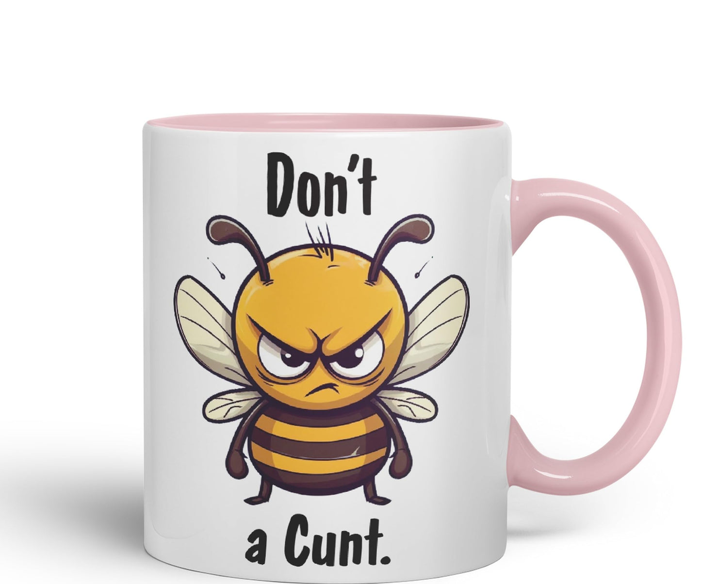 Don't be a Cun't Joke Sarcastic bee Ceramic Coloured Mug Cup for Tea Coffee Hot Brew 330ml 11Oz