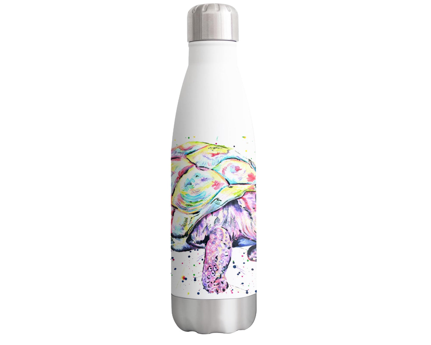 Vixar Tortoise tortle Animals Watercolour Bottle double Wall insulated Stainless steel sport Drinks 500ml