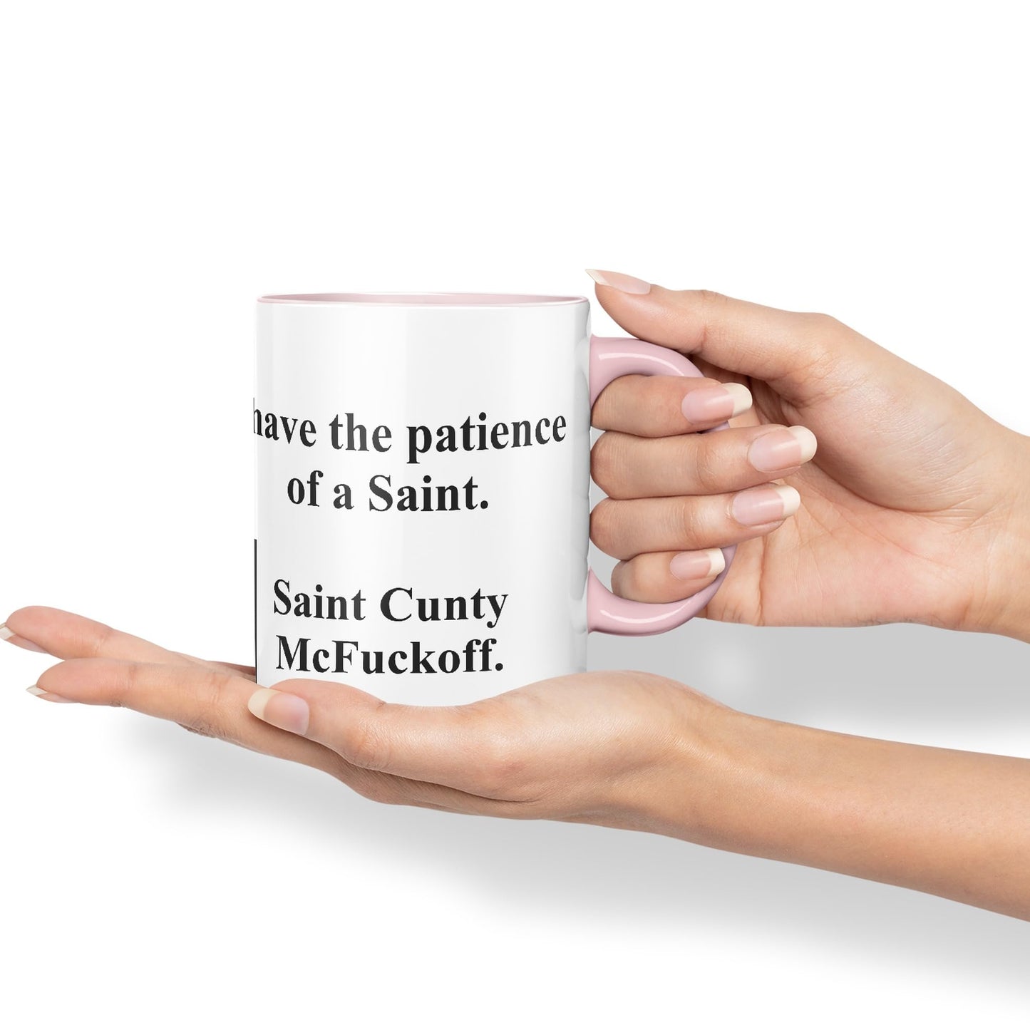 Vixar I Have The Patience of a Saint Coloured Ceramic Mug Cup Gift 330ml 11oz Work Office Tea Coffee