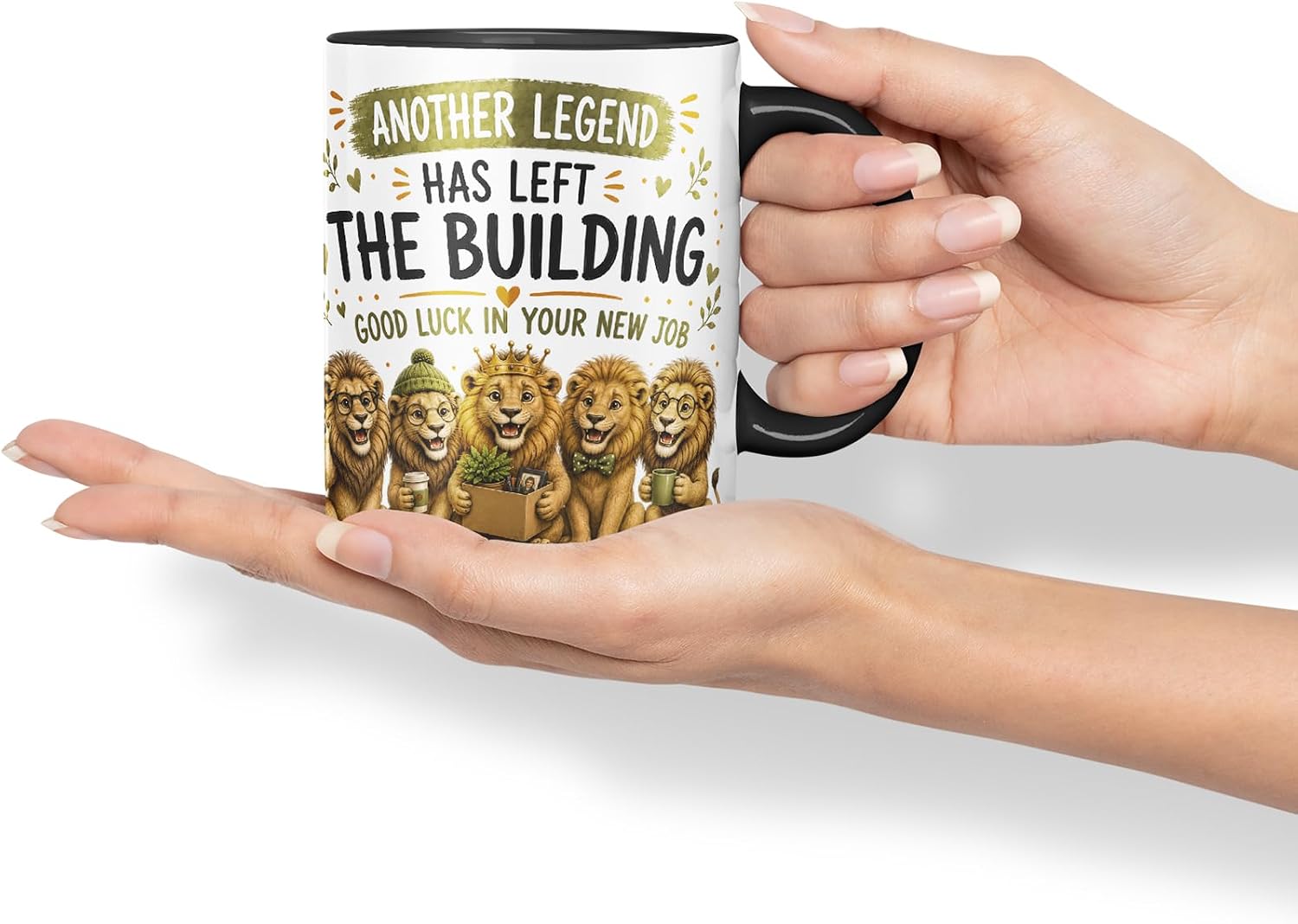 Vixar Another Legend Has Left the Building Mug – Funny Coworker Leaving Colleague Goodbye Gift, 11oz (Black)