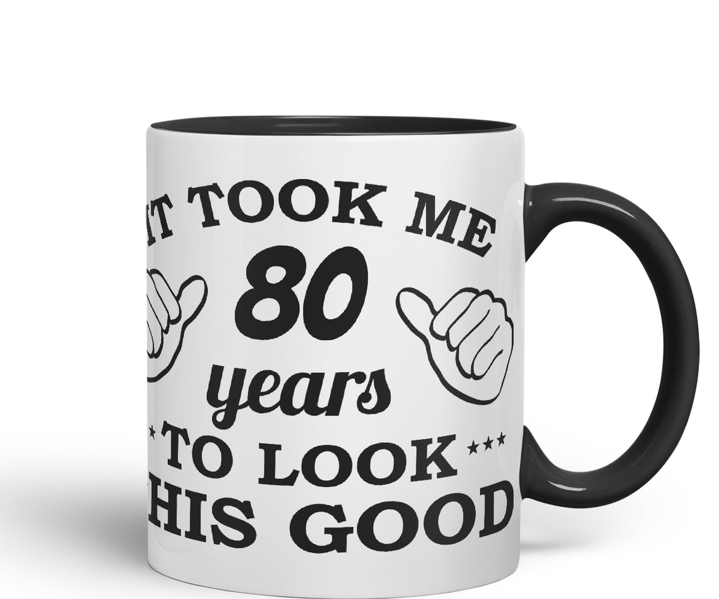 Vixar It Took me 80 Years to Look This Good Happy Birthday Ceramic Coloured Mug Cup Gift Coffee Tea