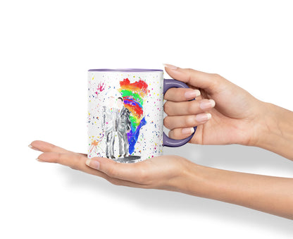 Vixar Wedding Mr and Mr Pride Gay Watercolour Art Coloured Mug Cup Gift Birthday Work Office Tea Coffee