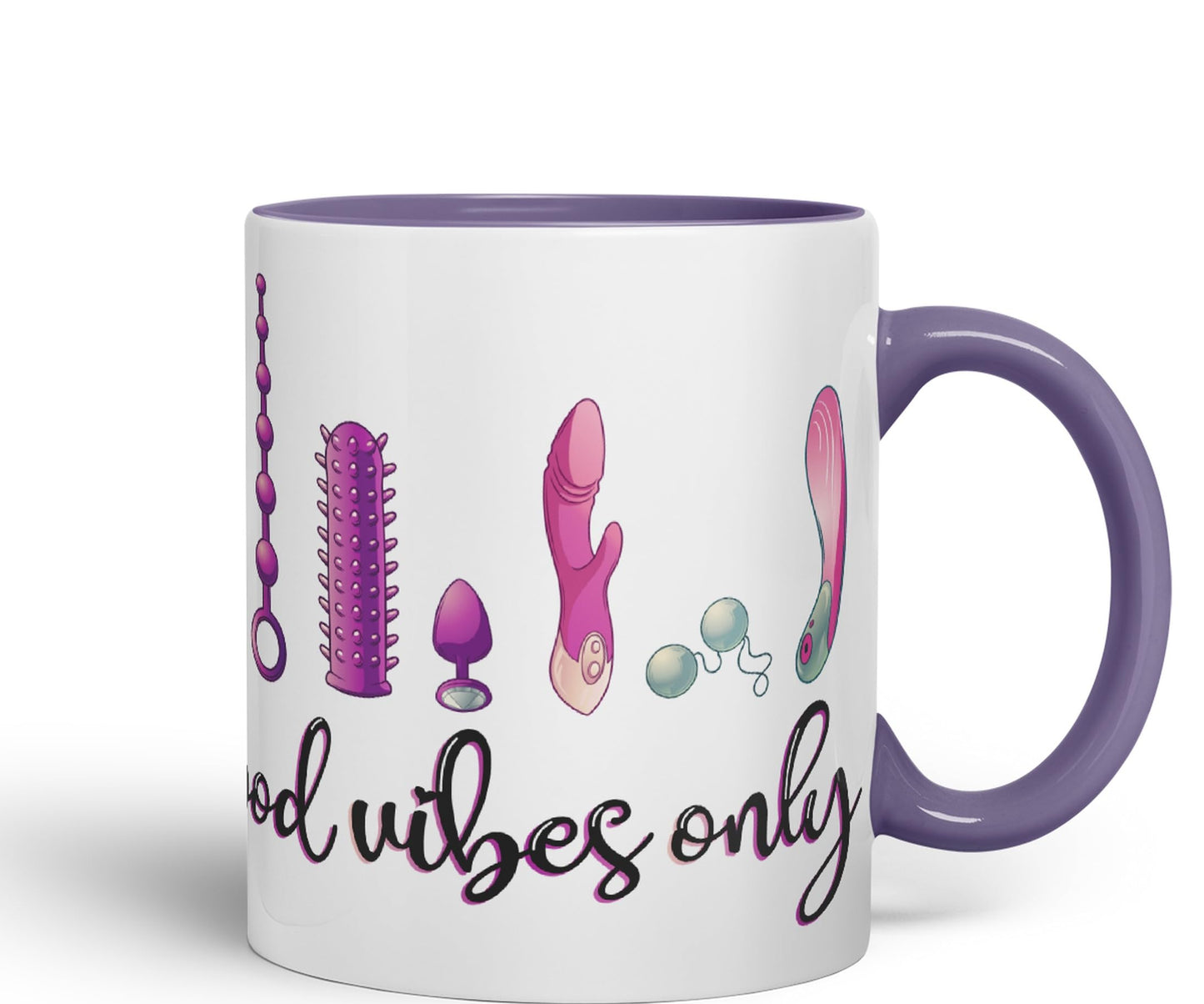Good Vibes Only Woman Toys Ceramic Coloured Mug Cup Gift Tea Coffee Christmas Office Home Sarcastic Joke