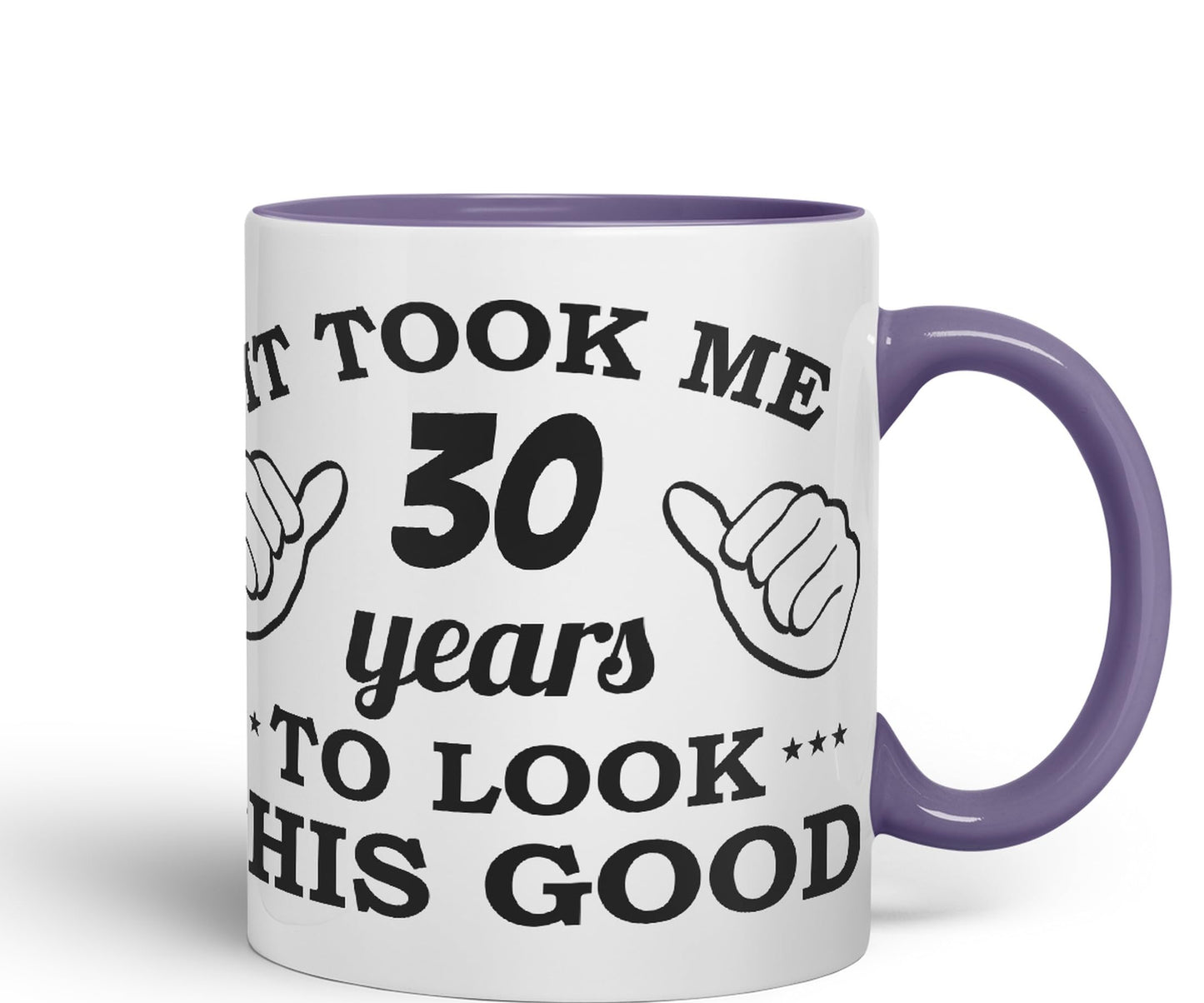 Vixar It Took me 30 Years to Look This Good Happy Birthday Ceramic Coloured Mug Cup Gift Coffee Tea