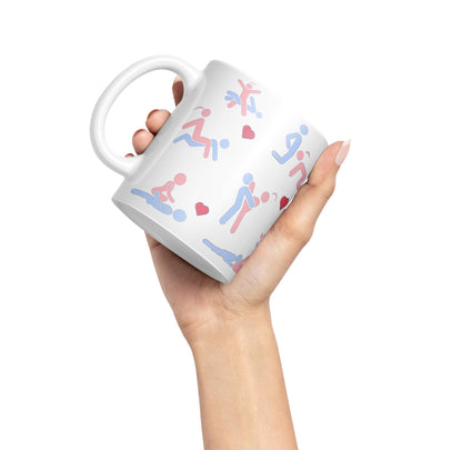 Vixar Sexual Positions Kamasutra Kama Sutra Ceramic Coloured Mug Cup Gift Tea Coffee Christmas Office Home Sarcastic Joke